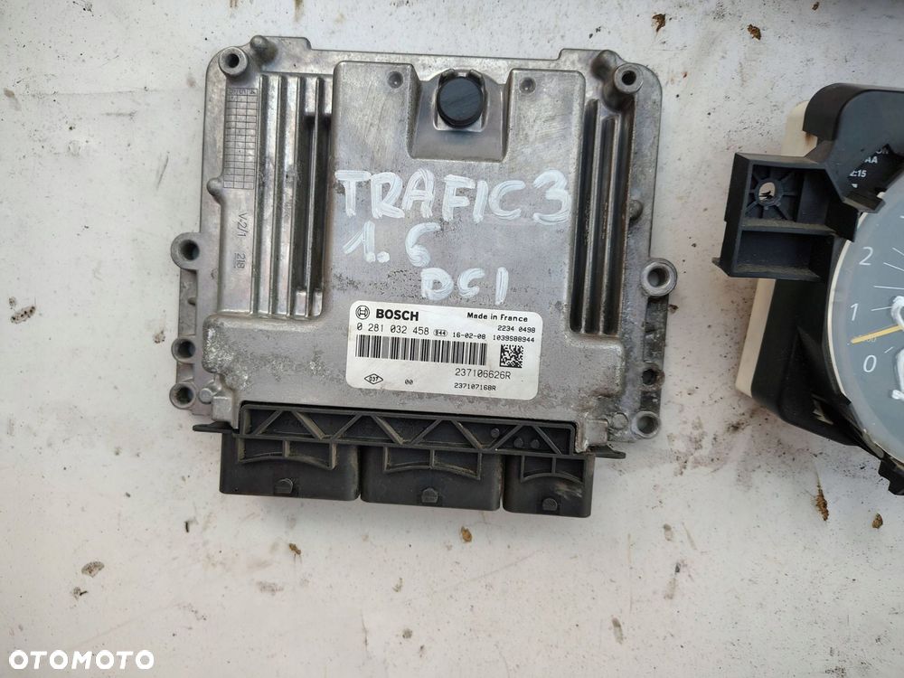 KOMPUTER SILNIKA ZESTAW 237106626R RENAULT TRAFIC 3 III 1.6 DCI - 2