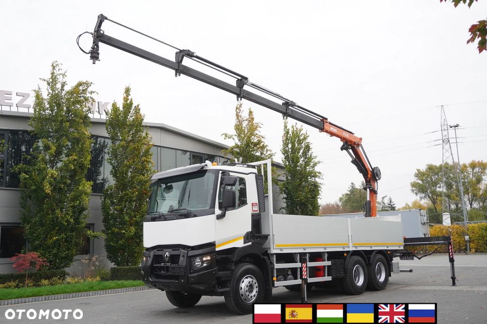 Renault C380 Comfort 6x4 / HDS Atlas 172.3E / Zasięg 12.3 m / Udźwig 6.1 t / Burtowy 17 EPAL - 1
