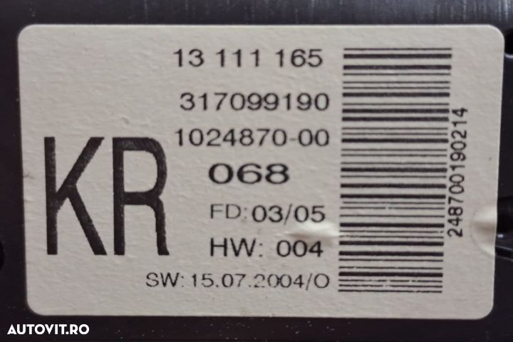 Display bord 317099190 Opel Astra H  [din 2004 pana  2007] seria - 3