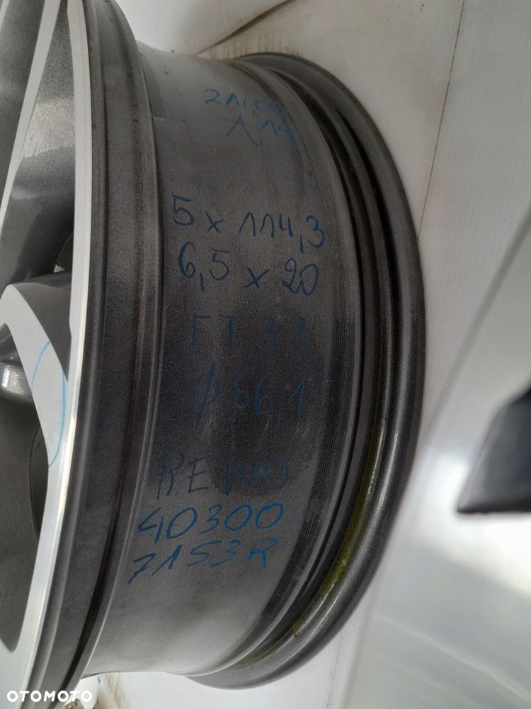 Felgi aluminiowe Renault OE 403007153R 6.5" x 20" 5x114.3 ET33 - 16
