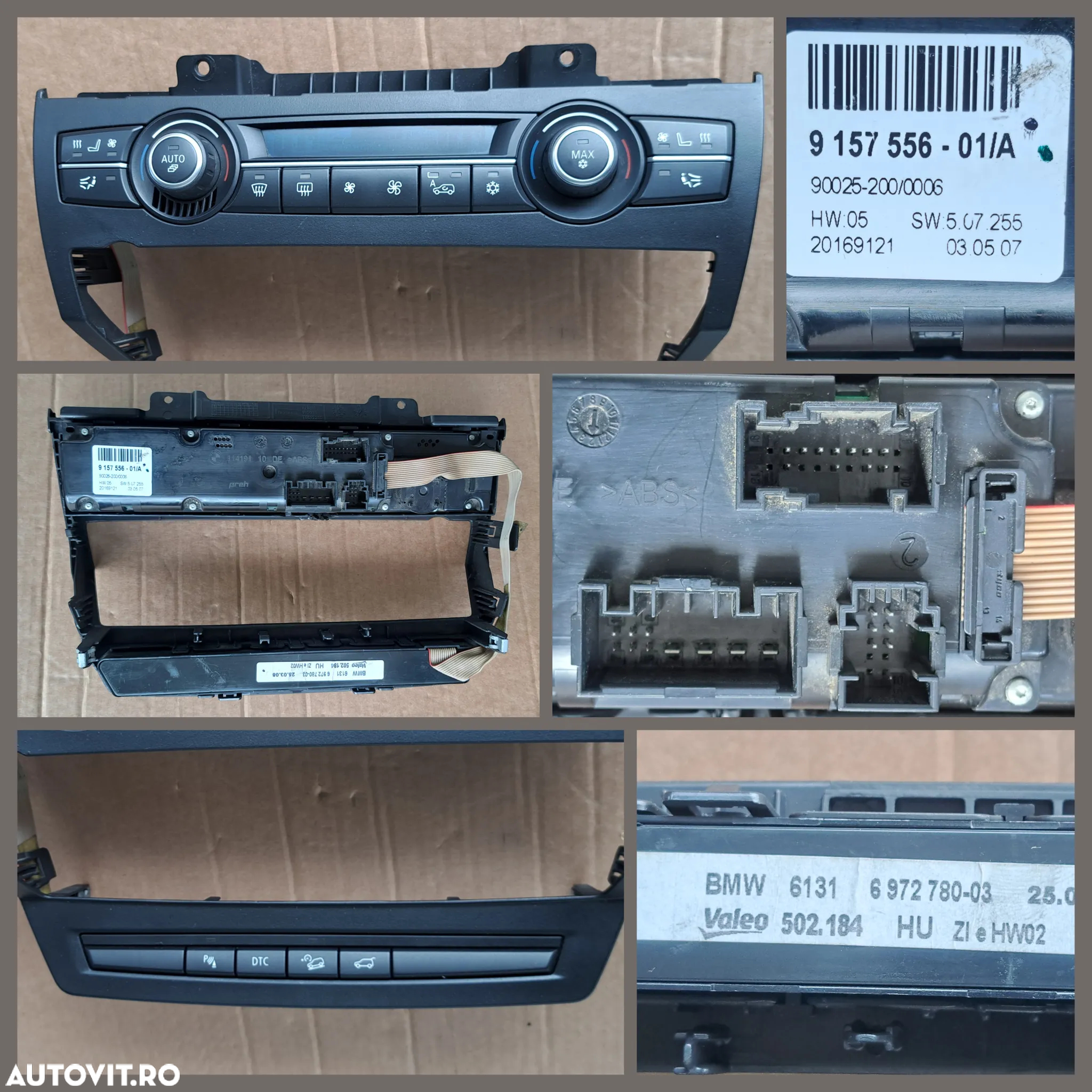 BMW X5 E70 X6 E71 F16 Head up display grila ventilatir stanga dreapta fata centrala cotiera spate buton avarii panou butoane control clima ventilatir senzori parcare deschidere portbagaj ventilator habitaclu aeroterma - 6
