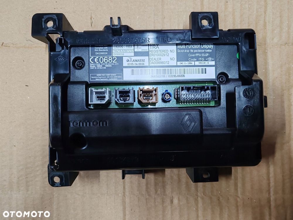 wyświetlacz ekran radio 259156379r renault captur i 13-18 - 2
