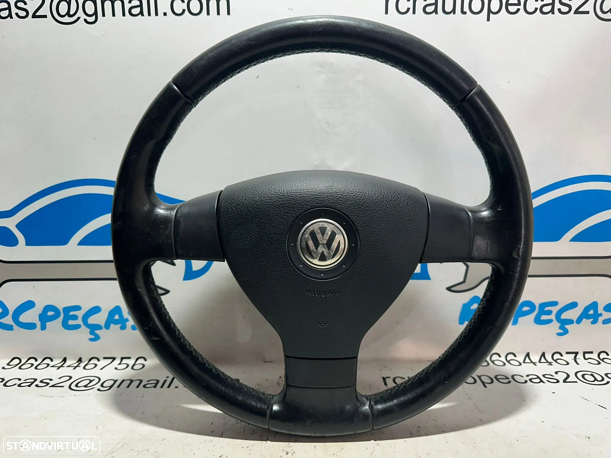 Volante Pele Original VW Volkswagen Golf 5 MK5 1K 1M0419091M - 2