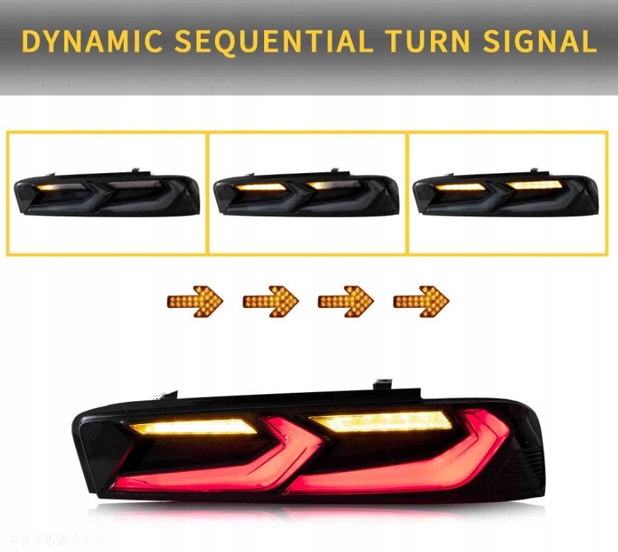Lampy tyl kpl Vland Led Neon Diody Dynamiczne Chevrolet Camaro VI 6 2015-18 - 4