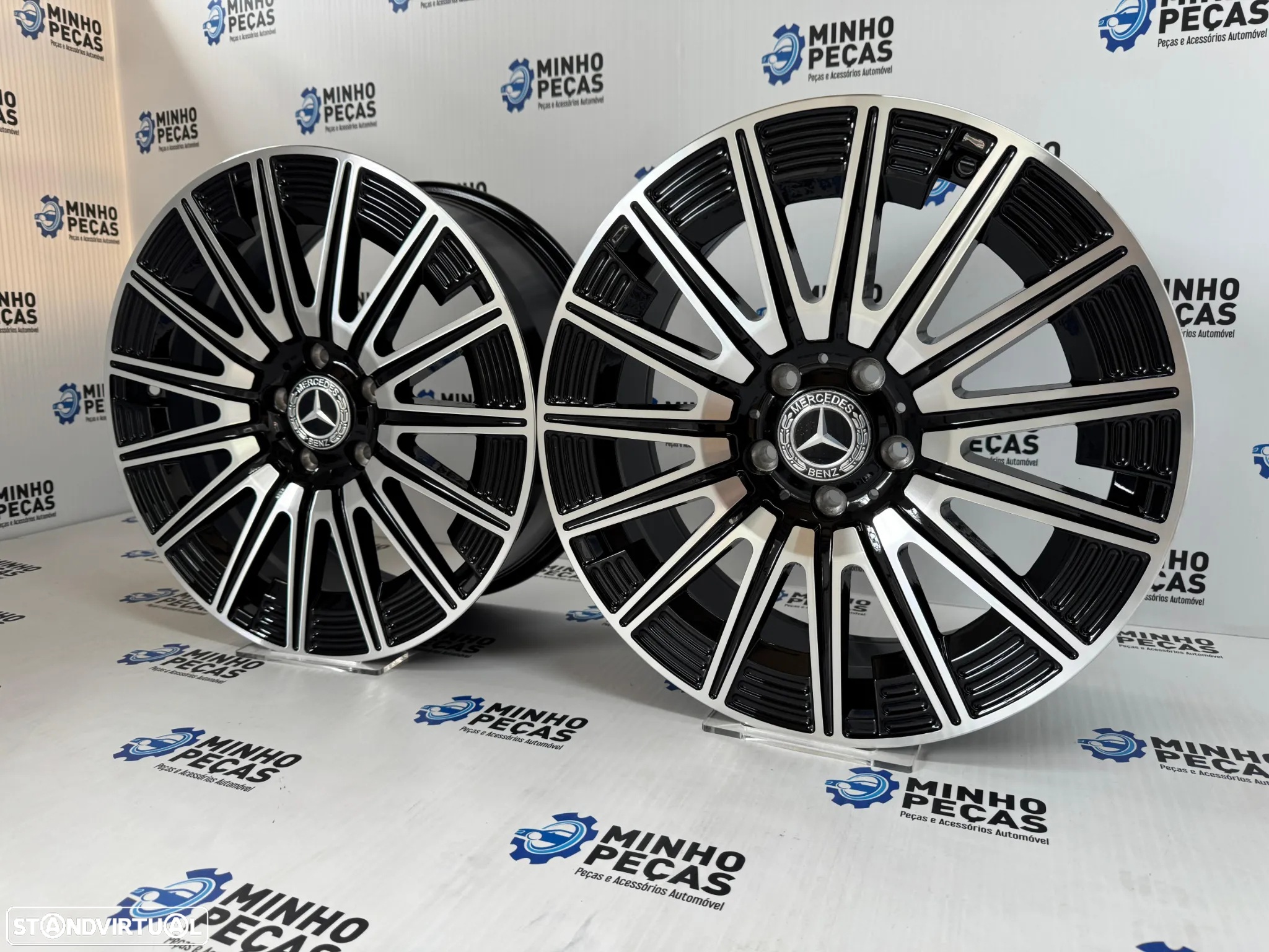 Jantes Mercedes Novo E63 em 18 Preto e Polido - 2