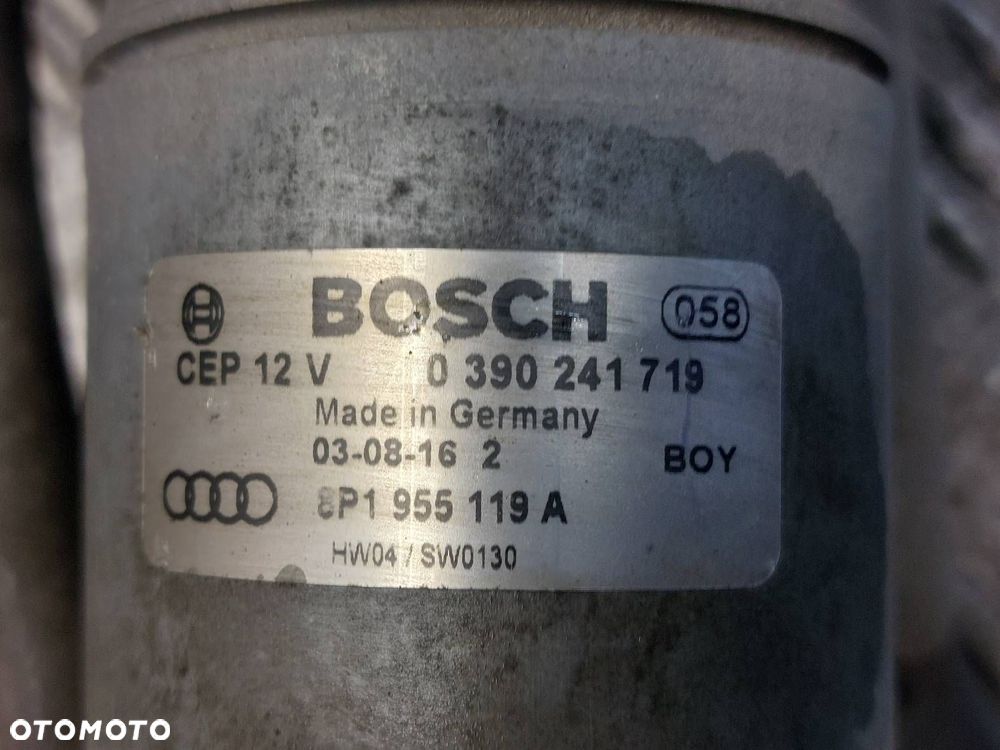 MECHANIZM WYCIERACZEK + SILNICZEK PRZÓD AUDI A3 8P EU 8P1955023D 8P1955119A - 4