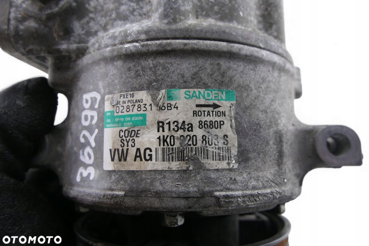Sprężarka Klimatyzacji VOLKSWAGEN AUDI SKODA SEAT 1.9 2.0 TDI 1K0820803S - 9