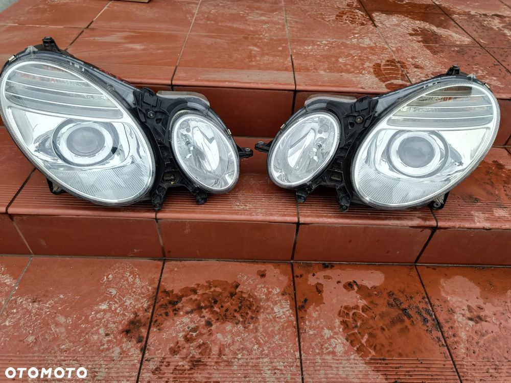 MERCEDES W211 LIFT LAMPA LEWA PRAWA PRZÓD PRZEDNIA BI XENON NIE SKRĘTNY EUROPA - 1
