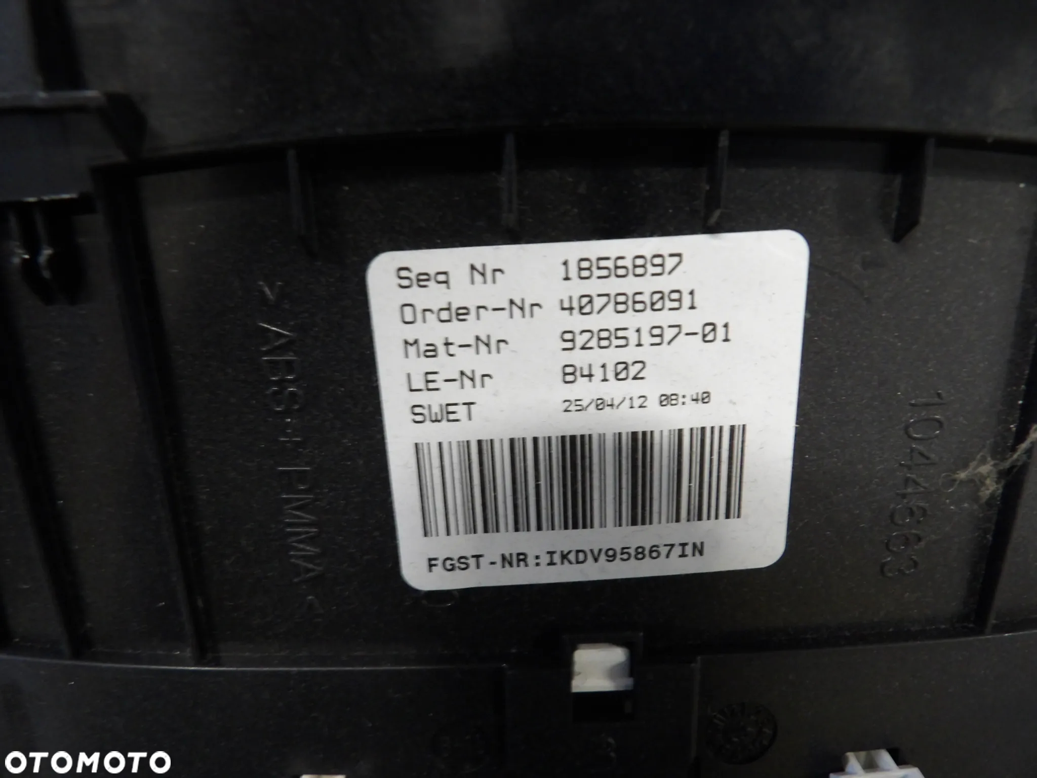 BMW - F11 - LICZNIK , ZEGAR , PRĘDKOŚCIOMIERZ - UK - 9285197 - 2