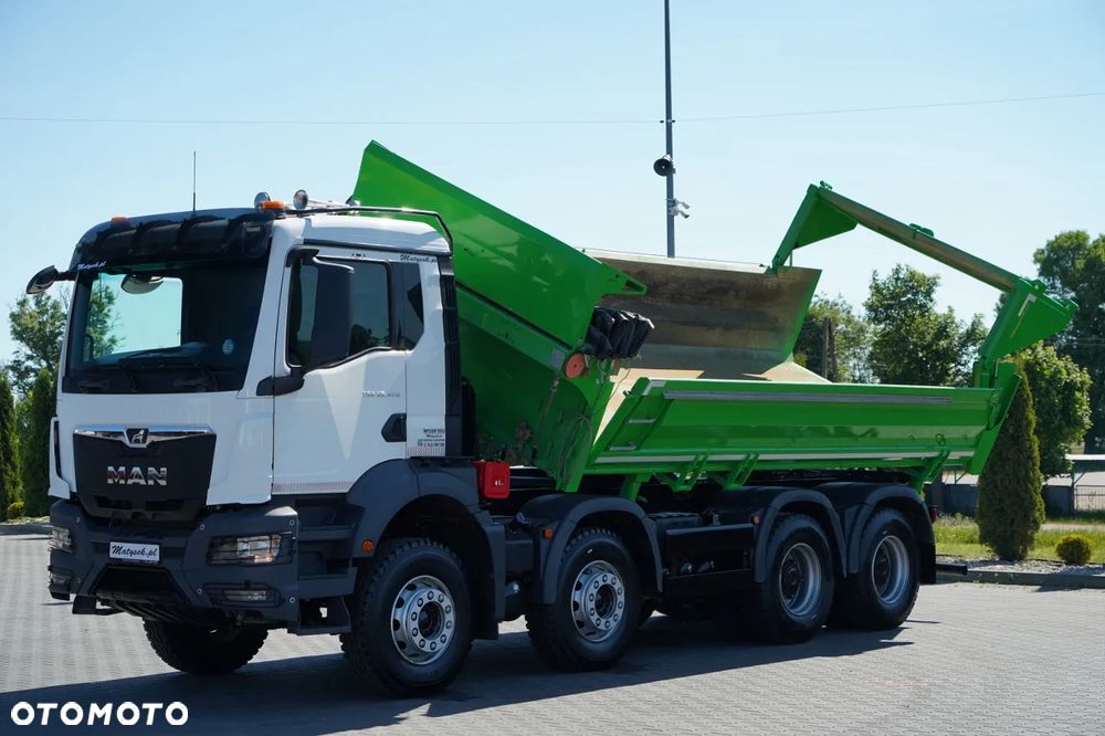 MAN TGS 35.470 / 8x4 / WYWROTKA 2 STRONNA / HYDROKLAPA / HYDROBURTA / BORDMATIK / OPONY 100% / NAVI RIO / EURO 6 - 10