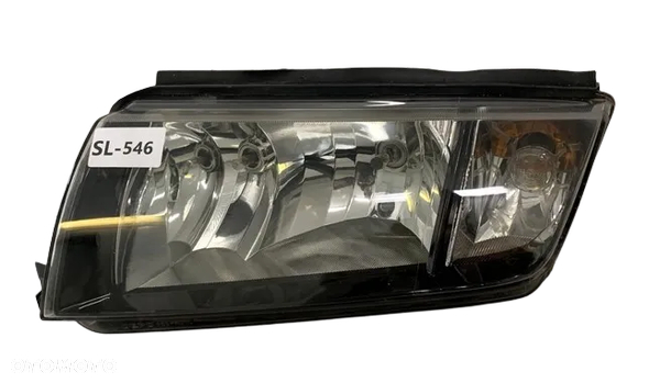 Tania wysyłka 10 zł  Skoda Fabia 1 H7/H3  6Y1941015C / H  Reflektor Czarny DEPO BLACK Lampa Przednia Lewa