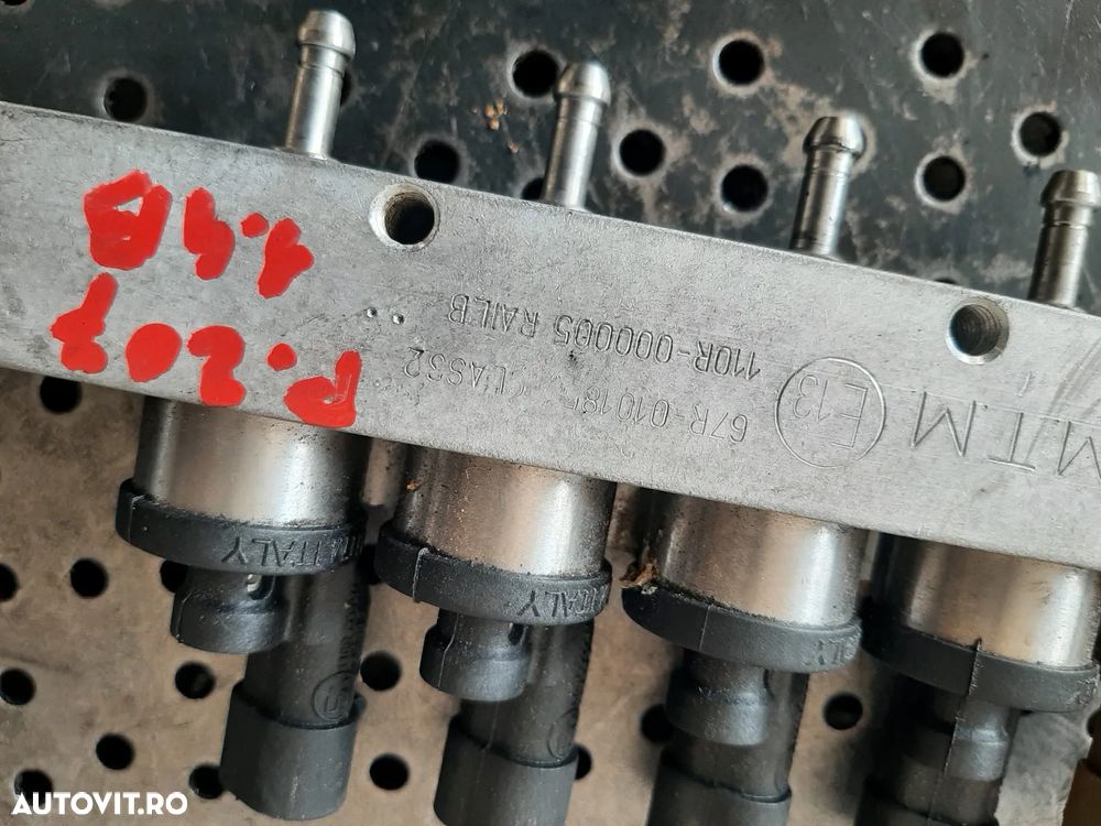 rampa injectoare gpl gaz 1.4 b 8fs peugeot 207 307 308 citroen c2 c3    67r010185  110r000005 - 2