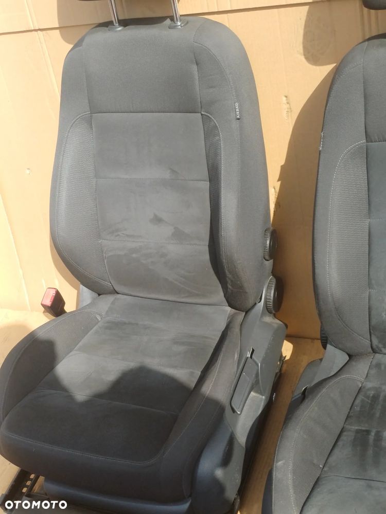 fotele kanapa oparcie tył Golf VI kombi welurowe grzane - 6