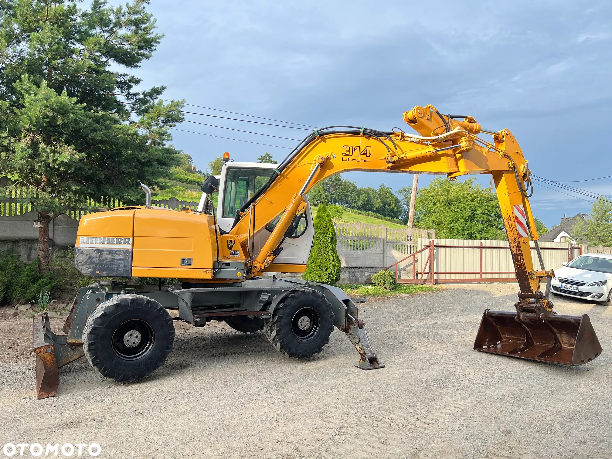 Liebherr A314 LITRONIC Koparka Kołowa 16 Ton 2 Łyżki Pług Podpory - 7