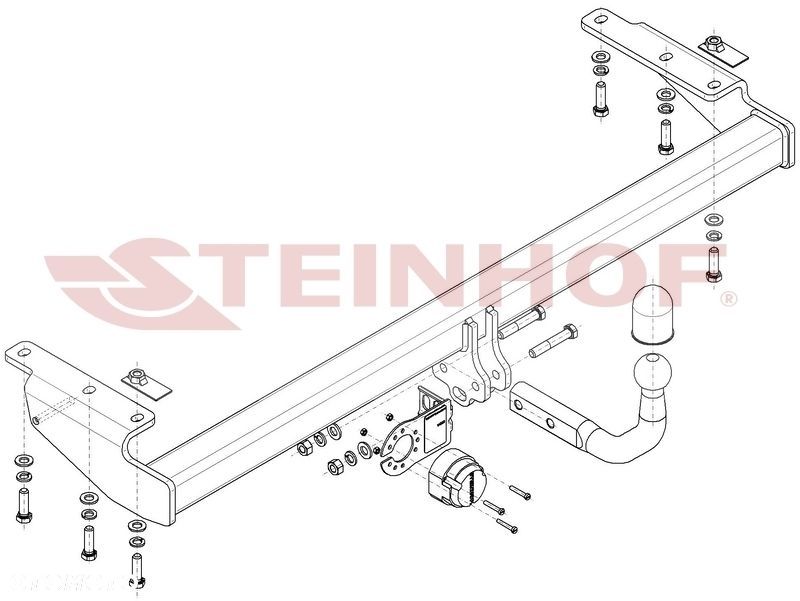 Hak Holowniczy + WIĄZKA 7PIN do Volvo S80 II Sedan od 1998 do 2006 - 2