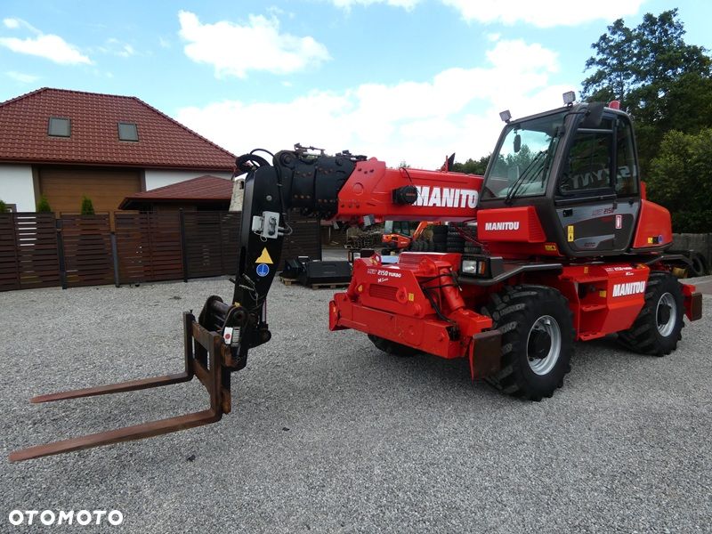 Manitou MRT2150 ROTO / Sprowadzona / Pilot , wciągarka, łyżka + widły / - 2