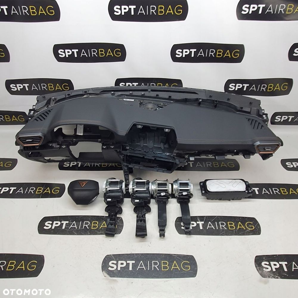 CUPRA FORMENTOR DESKA ROZDZIELCZA KONSOLA KOKPIT PULPIT PODUSZKI AIRBAG AIR BAG PASY KIT SET - 1