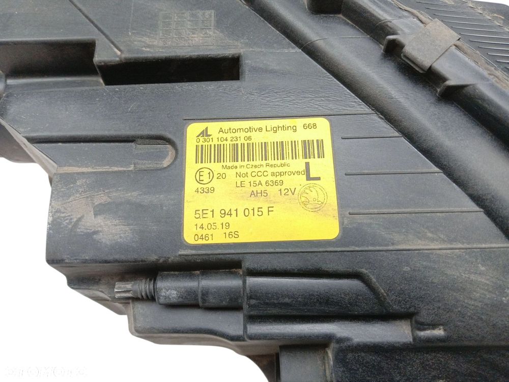 LAMPA LEWY PRZÓD SKODA OCTAVIA III LIFT (2016-2020) 1.5 TSI 150KM 5E1941015F - 1