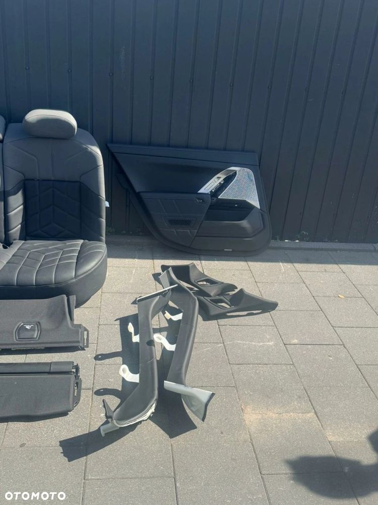 FOTELE TAPICERKA BMW 7 G70 SKÓRA MERINO CZARNY SZARY ATLAS WIELOFUNKCYJNE - 10