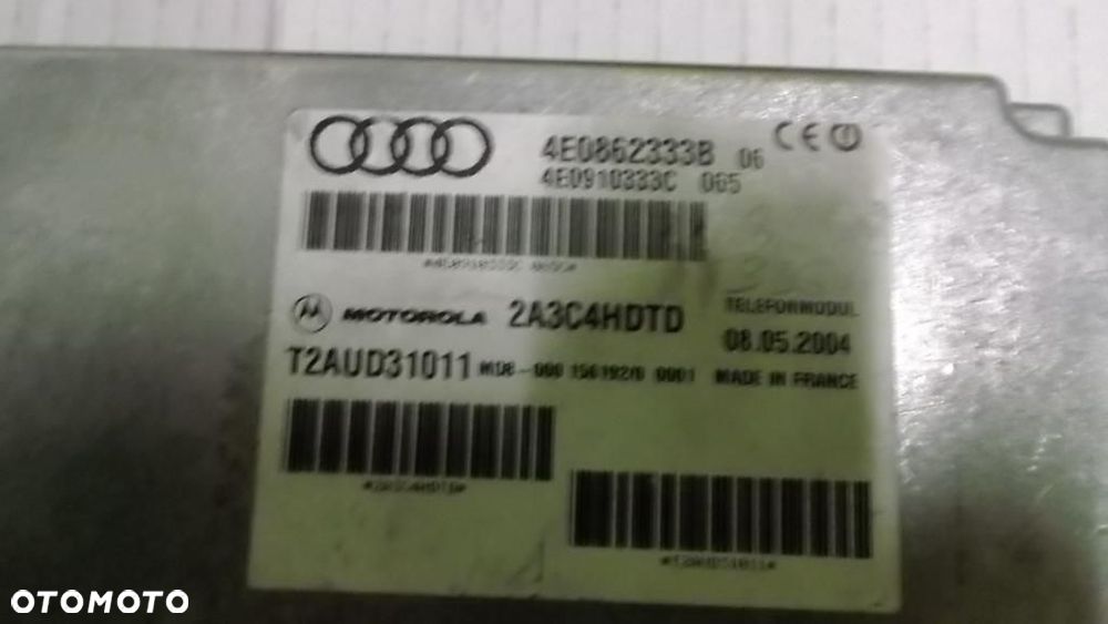 TELEFON AUDI MODUŁ MOTOROLA 4E0862333B KOMPLET - 2