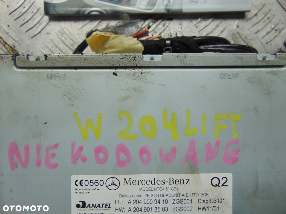 Radio Mercedes w204 zestaw - 3