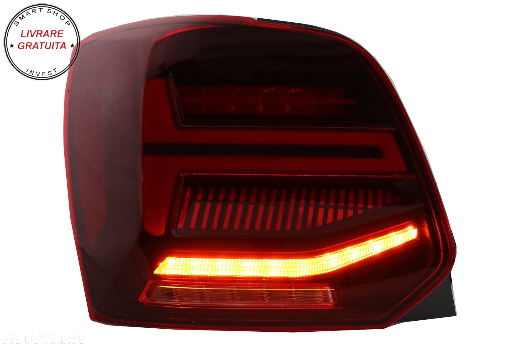 Stopuri Full LED VW POLO 6R 6C 61 (2011-2017) Semnal Dinamic Led Vento Look- livrare gratuita - 13