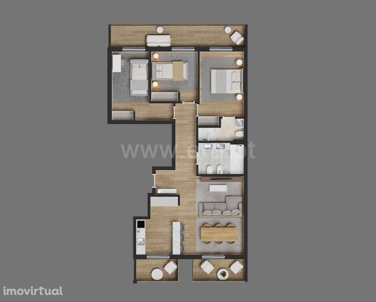 Apartamento T3 em Algueirão-Mem Martins - Grande imagem: 5/8