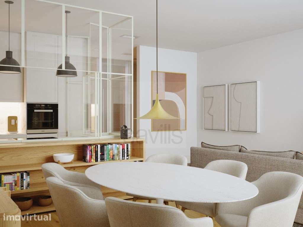 Apartamento T1 em Cedofeita com escritório e varanda - Grande imagem: 4/34