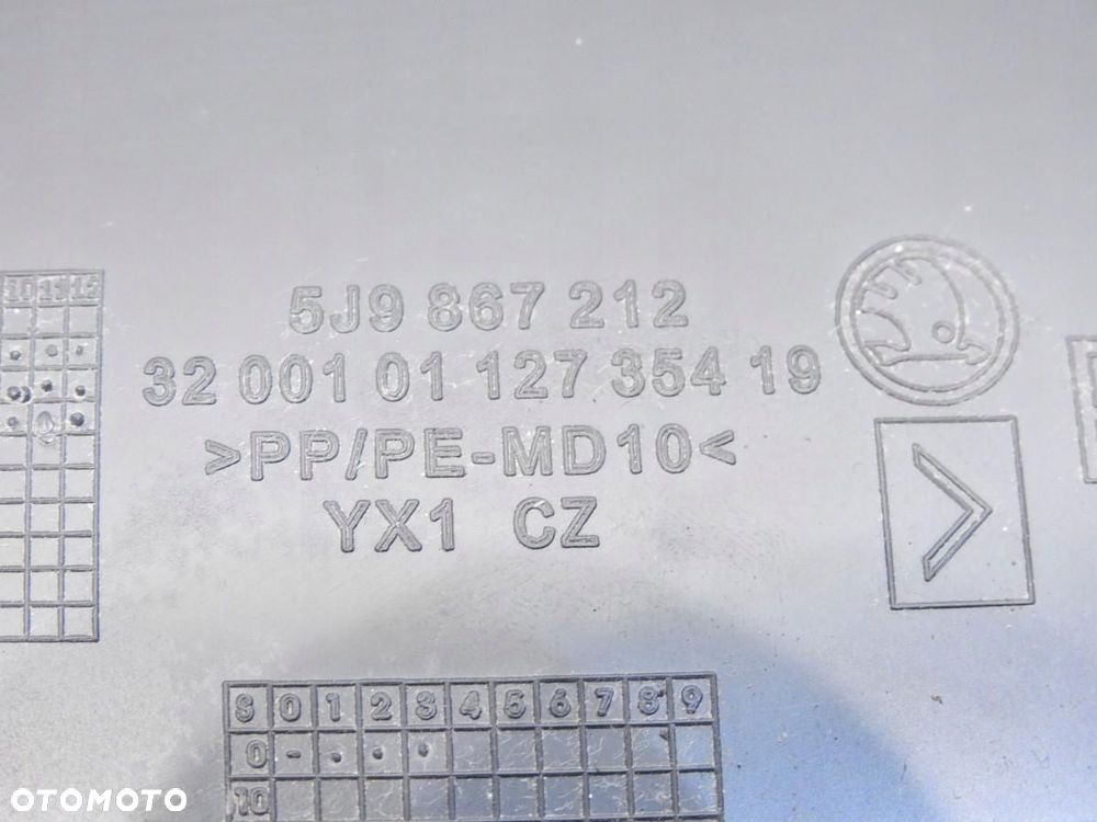 TAPICERKA DRZWI PRAWY TYŁ SKODA FABIA II KOMBI 5J9867212 - 5