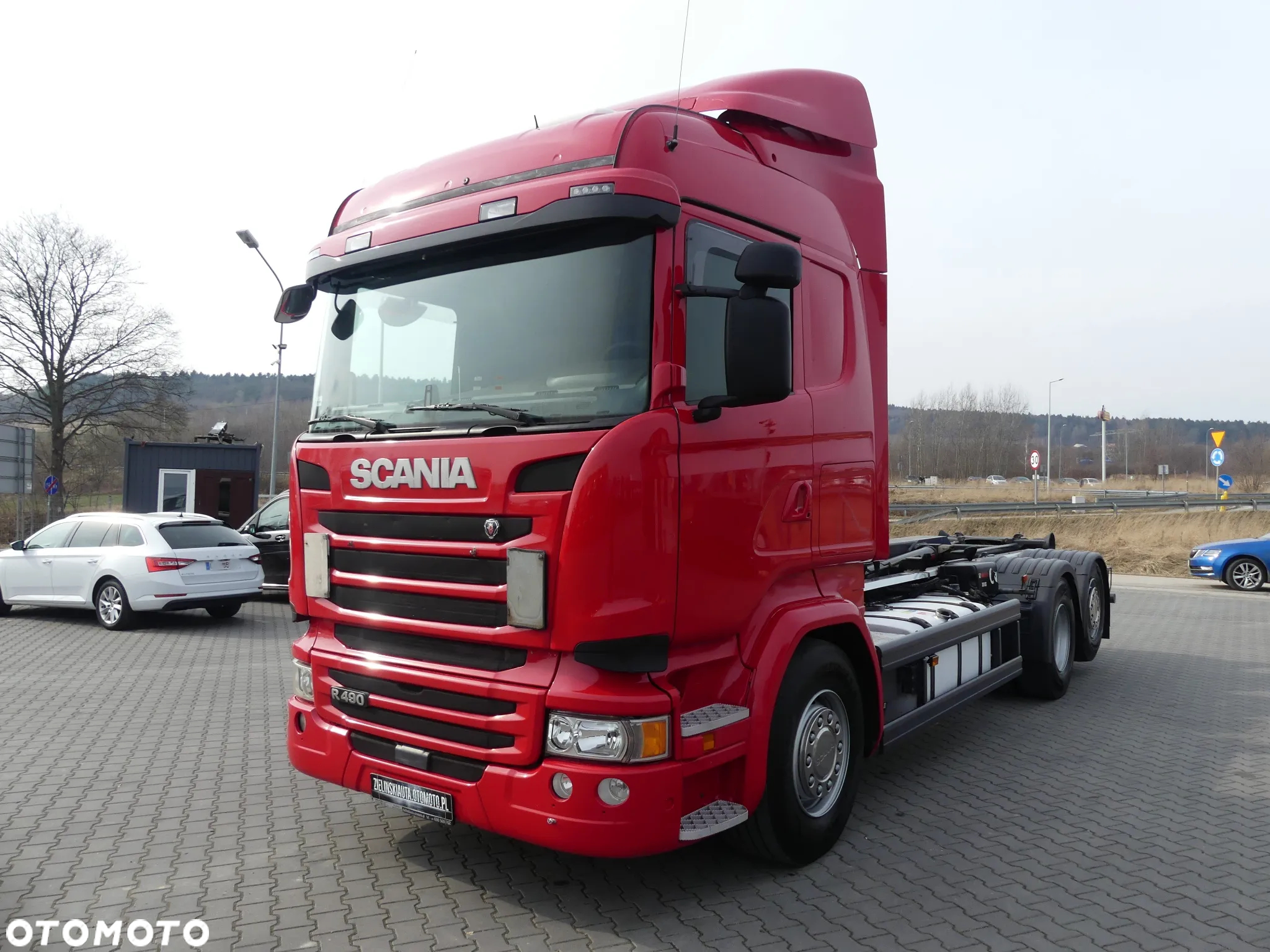 Scania R 490 / 6x2 / HAKOWIEC / HIAB MULTILIFT 18T / RETARDER / - 5