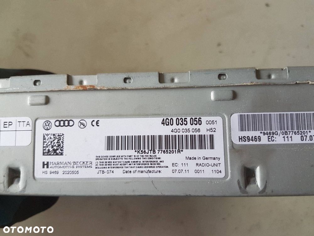 AUDI A4 B8 08r- A5 8T TUNER RADIA RADIOWY 4G0035056 - 2