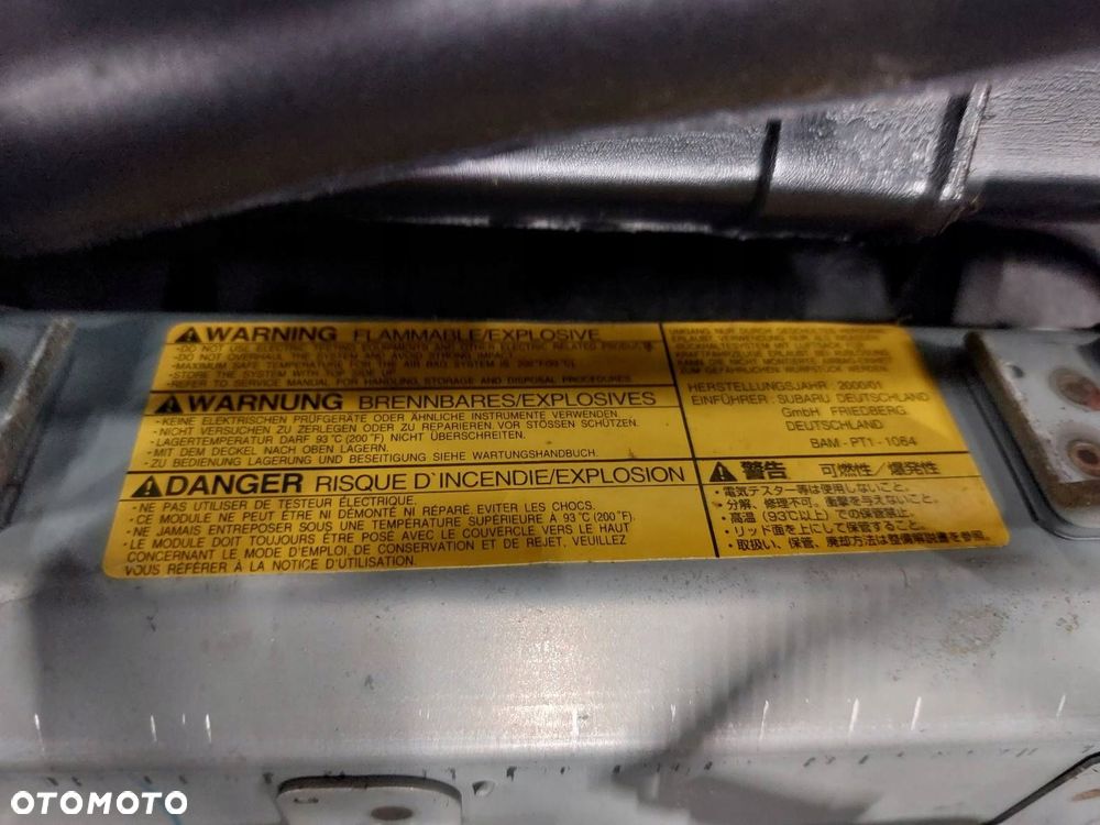 ZESTAW AIRBAG POSTRZAŁOWY KOKPIT MODUŁ PODUSZKA SUBARU FORESTER I LIFT - 3