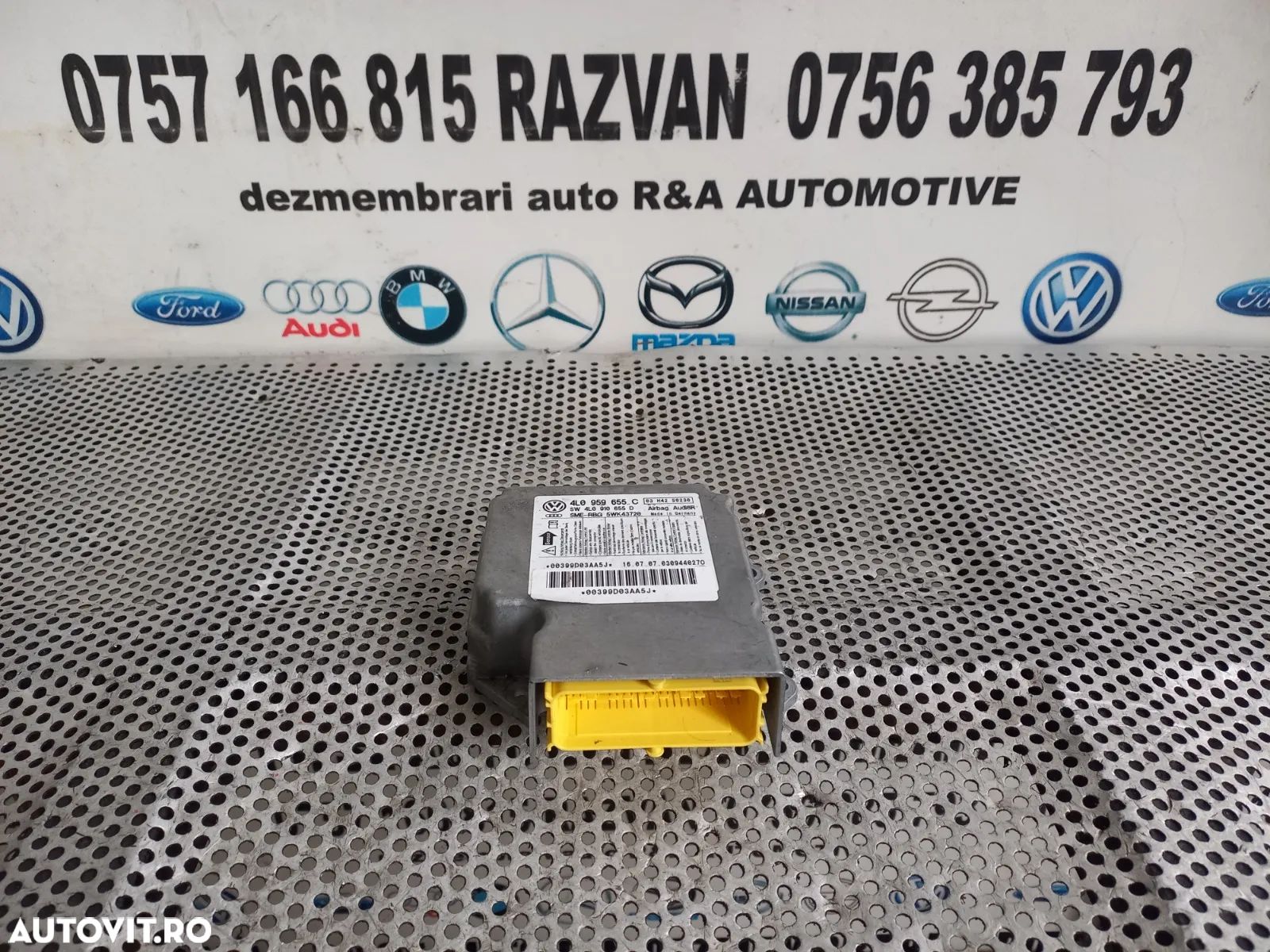 Calculator Modul Airbag Audi Q7 4L An 2005-2006-2007-2008-2009 Cod 4LC - Dezmembrari Arad - 1