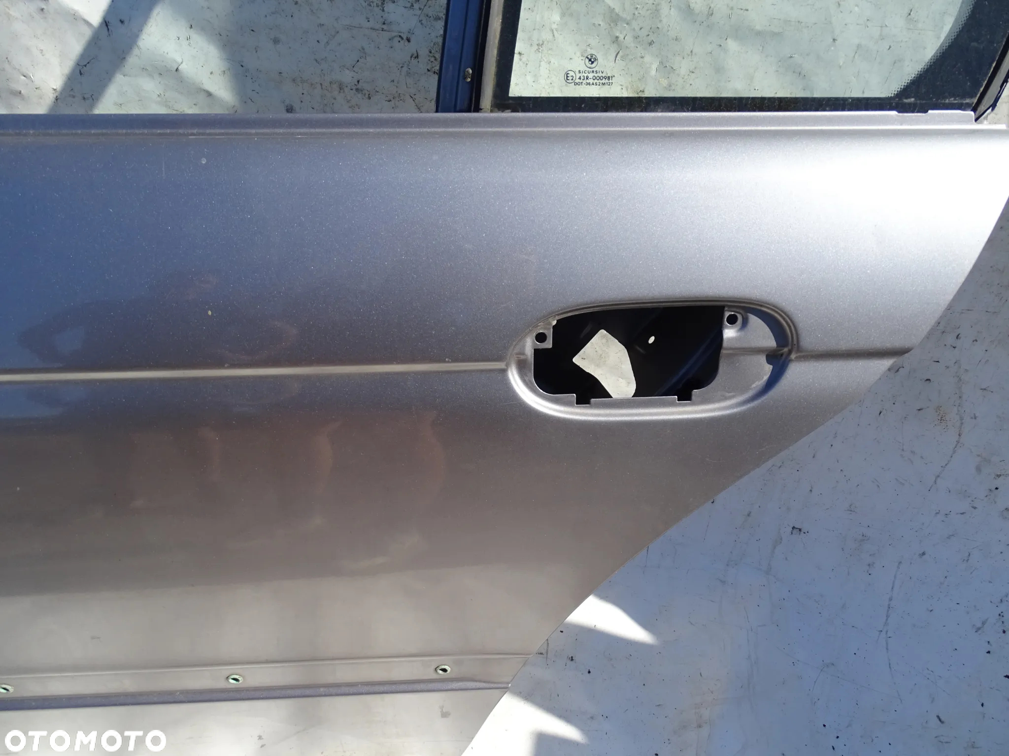 DRZWI LEWE TYŁ TYLNE BMW E39 SEDAN ASPENSILBER PIERWSZY LAKIER F-VAT - 3
