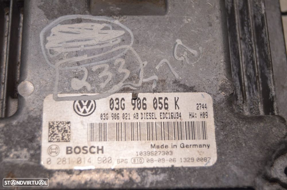 CENTRALINA ECU MOTOR BOSCH VW VOLKSWAGEN 0281014900 1039S27303 03G906056K 03G906021AB VW VOLKSWAGEN GOLF V 5 MK5 1K 1K1 1.9 TDI 105CV BLS - 7