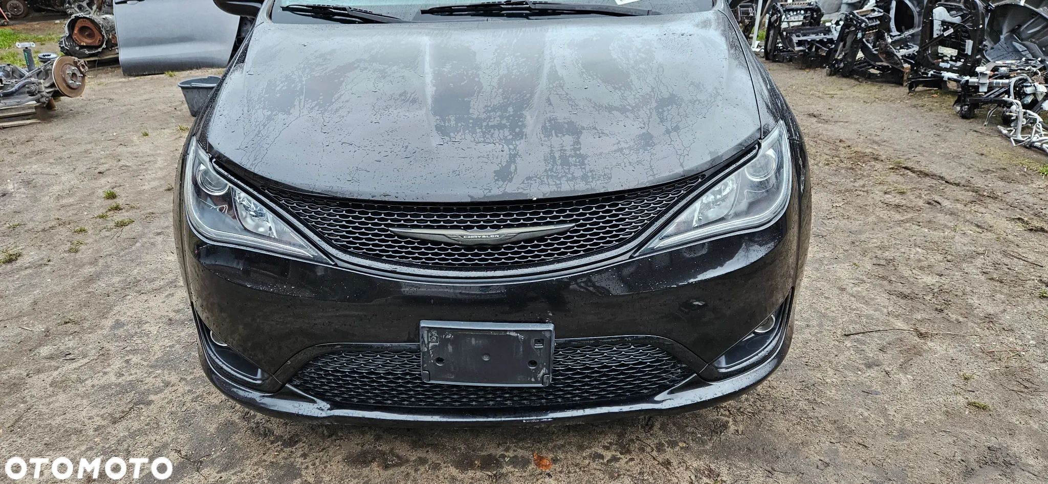 Chrysler Pacifica 2016-  3.6 V6 Błotnik przód lewy Błotnik przedni lewy Reflektor prawy Lampa prawa Xenon Soczewka Led 68370845AB 68370844AB Wzmocnienie czołowe Pas przedni  KOLOR  PXR - 1