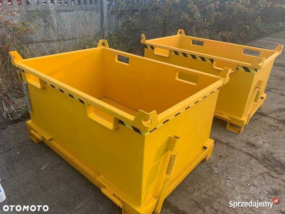 Prostokątny pojemnik z dnem klapowym PMDB 500 L kontener - 4