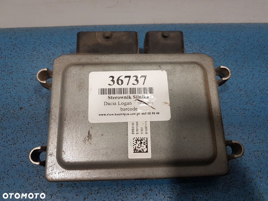 DACIA LOGAN I LIFT 1.6B STEROWNIK SILNIKA 237101430R - 1