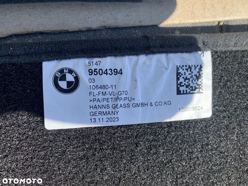 DYWANIKI WELUROWE M-PAKIET BMW 7 G70 KOMPLET 5A65EC8 9504394 - 11