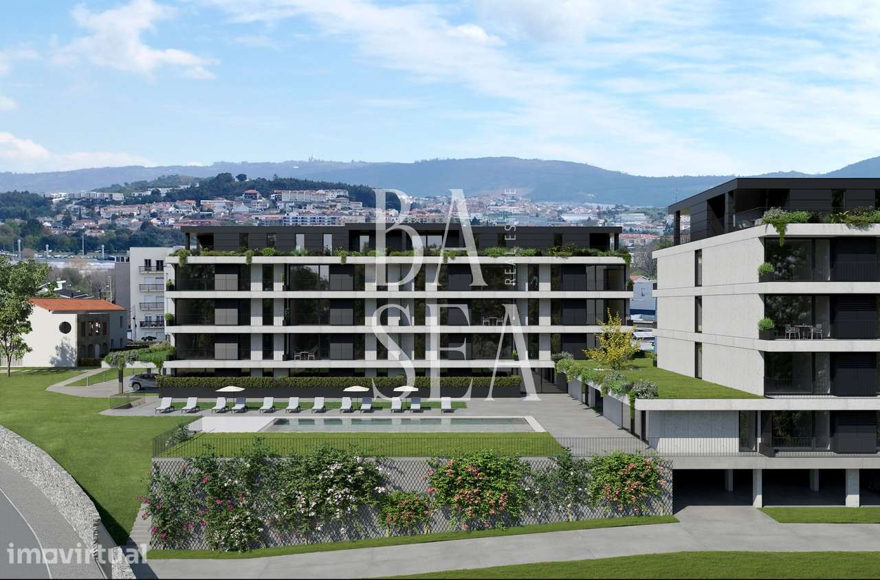 Apartamento T1 em condomínio com piscina em Ferreiros Braga. - Grande imagem: 4/42