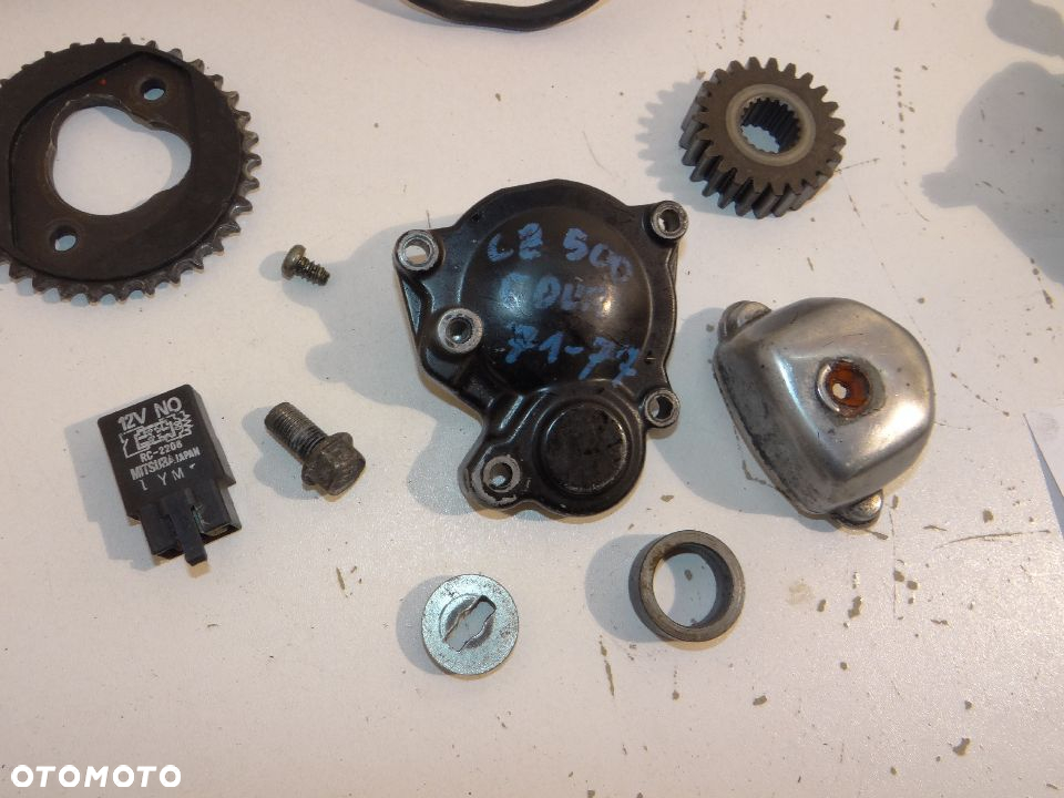 Honda CB 400 500 K Four przekaźnik impulsator alternator rozrusznik wałek rozrządu głowica dźwigienk - 6