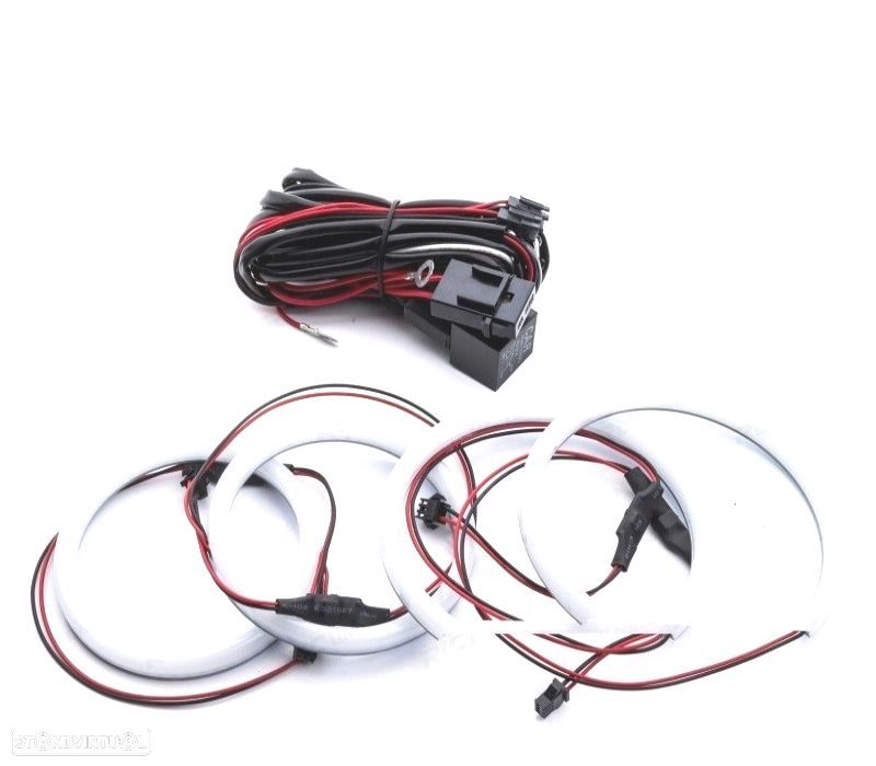 KIT ANGEL EYES FULL LEDS BMW E46 E36 E39 E38 FARÓL HALÓGENO - 1