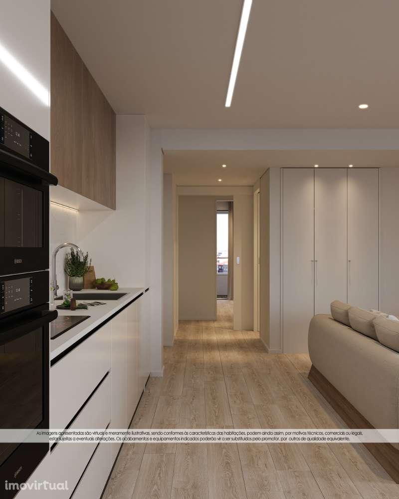 T2 Novo Último Piso c/ Lugar de Garagem em Custóias (Matosinhos) - Grande imagem: 5/27