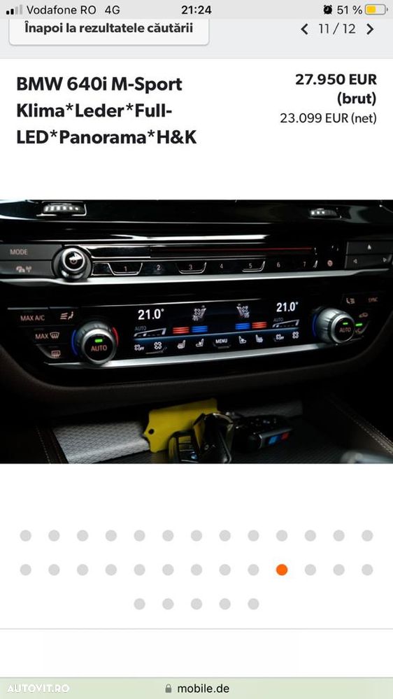 BMW Seria 6 640i - 15