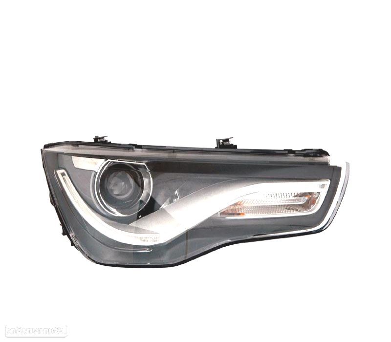 FAROL DIR XENON AUDI A1 10-14 DRL NEGRO - 1