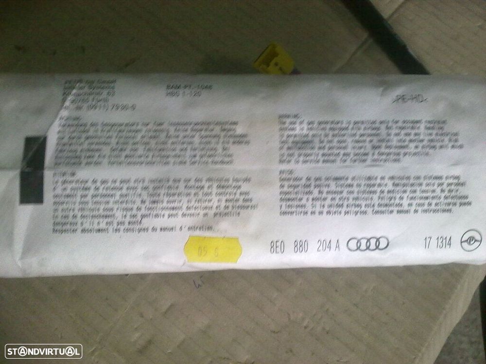 Airbag Passageiro 8E0880204A AUDI A4 2004 - 1