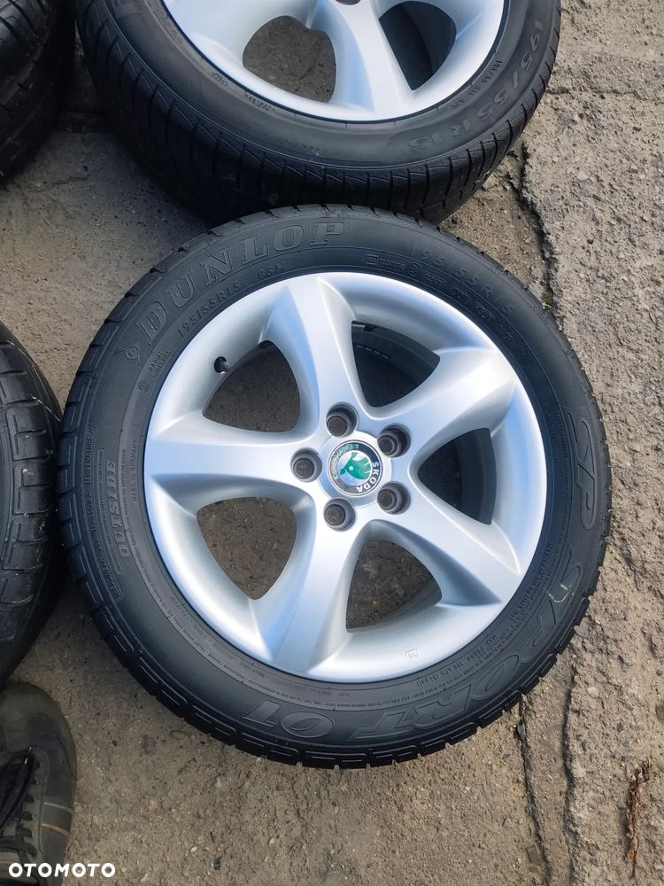 5x100 Felgi Aluminiowe Alufelgi Oryginalne 15 Koła Letnie Lato SKODA FABIA PRAKTIK ROOMSTER RAPID OCTAVIA I SEAT IBIZA CORDOBA TOLEDO II 2 IV 4 LEON I VW FOX POLO GOLF IV 4 NEW BEETLE BORA AUDI A3 8L A2 A1 Legnica ALU-RAD 195/55 - 6