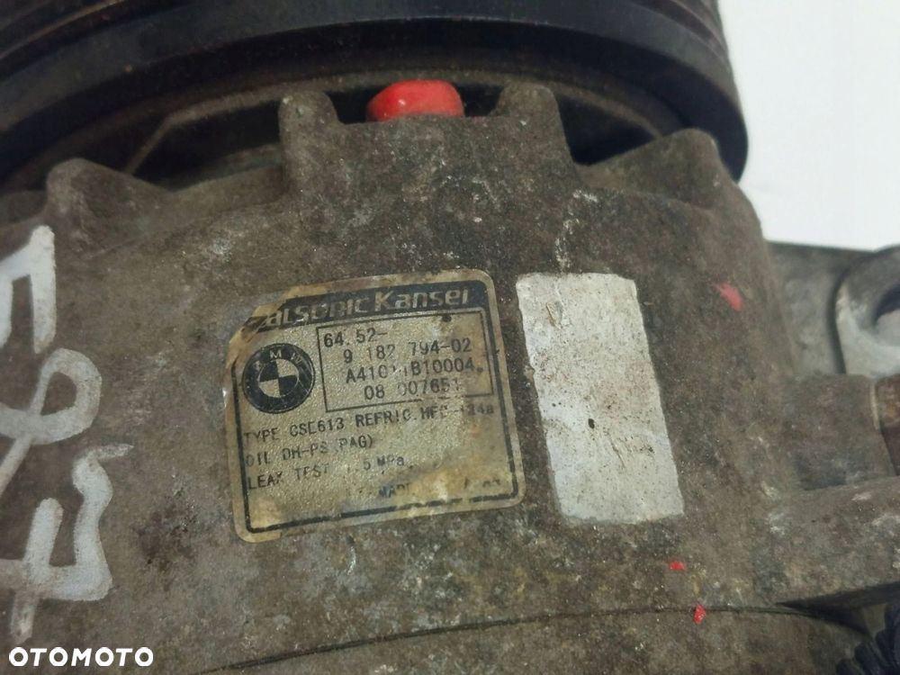 SPRĘŻARKA KLIMATYZACJI 9182794 BMW 1 E81 E82 E87 E90 E91 E92 2.0i N43 - 6