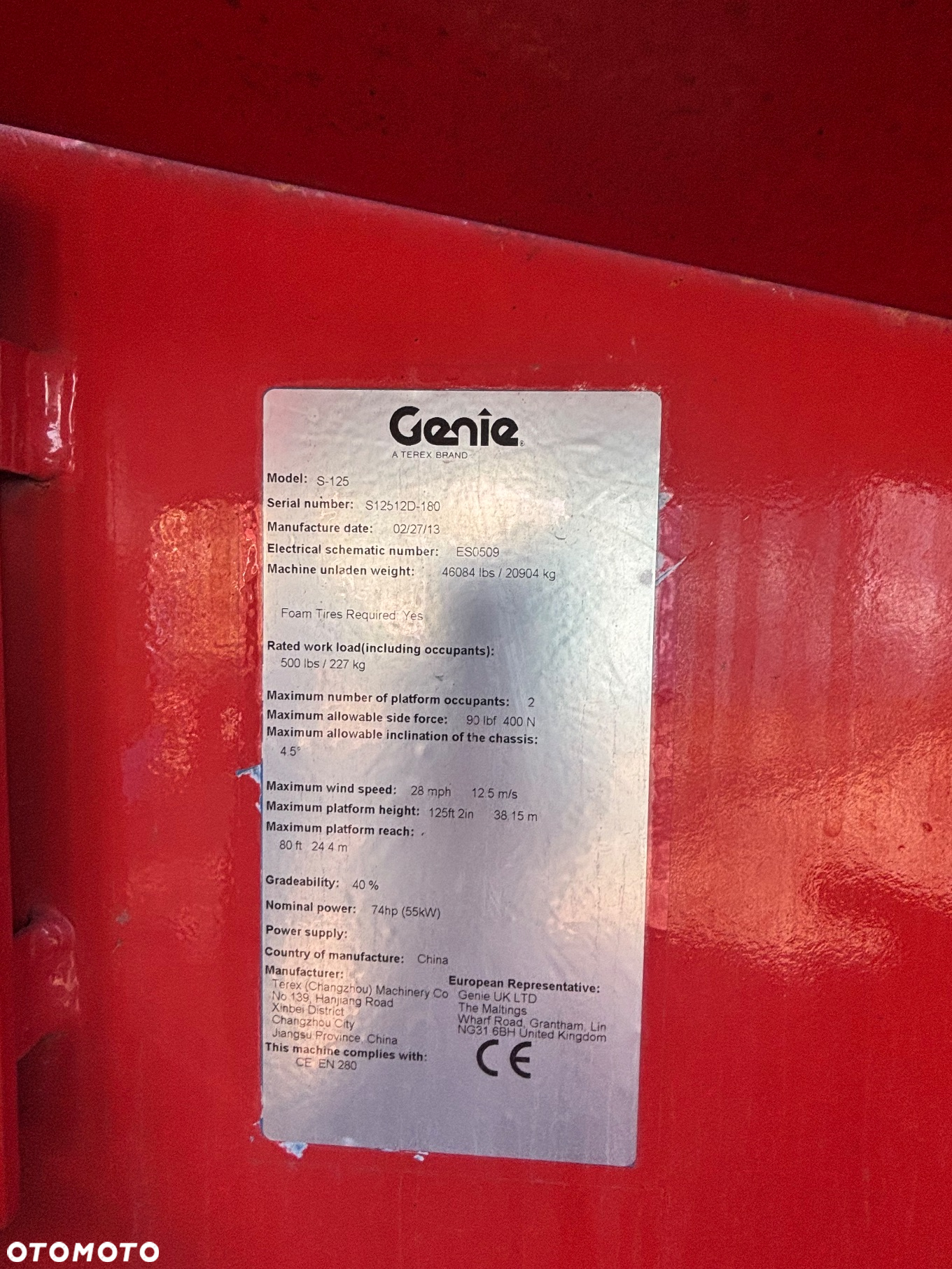 Genie S-125 - 7