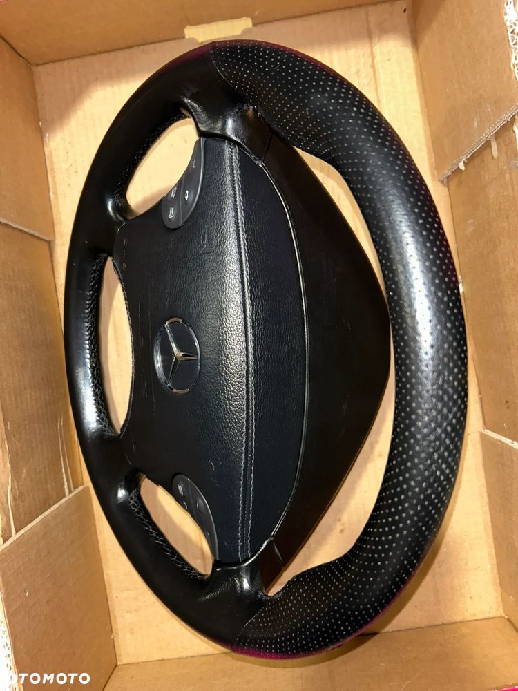 Kierownica MERCEDES CLK 55 W208 W210 E AMG airbag skóra - 10